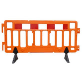 2 Meter Plastic Road Barrier with Swivel Feet - JACKWIN-Traffic Safety Products Manufacturer in China